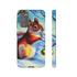 A Squirrel Decorates the Forest for Christmas - Impact Resistant Phone Case Samsung Galaxy S20 FE Glossy